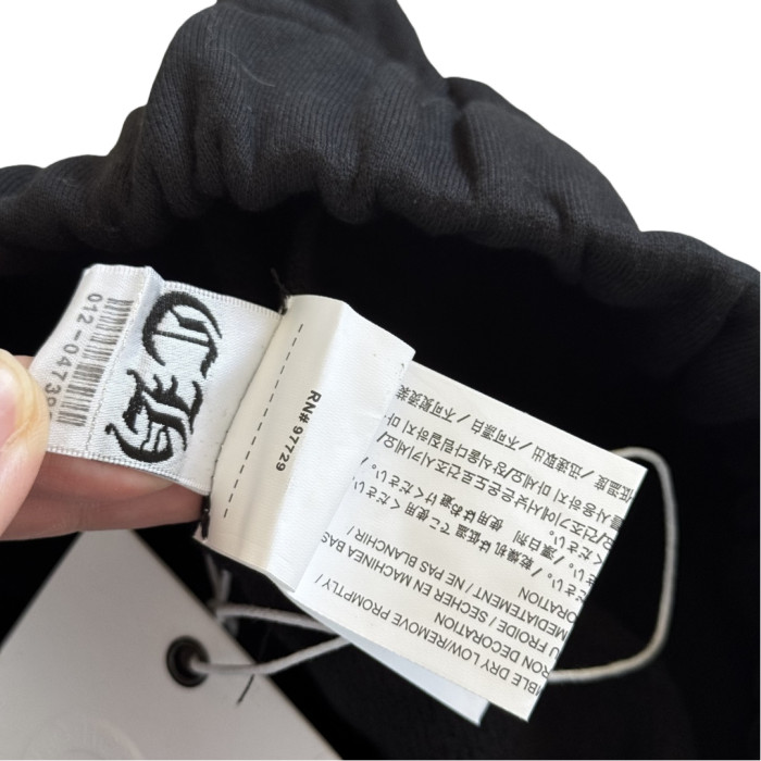 1:1 quality version Sanskrit Alphabet Embroidered Half-Zip Hoodie & Pants Set 28751593
