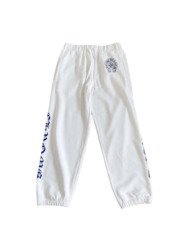 1:1 quality version Side blue Sanskrit letter printed fleece sweatpants 28751691