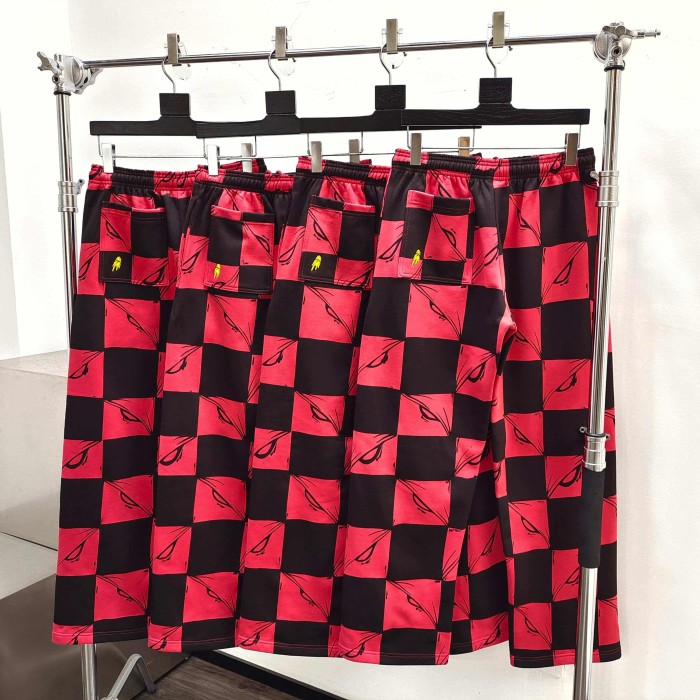 1:1 quality version AP Blue and Black Checkered Hoodie & Pants Set 2 colors 28749373