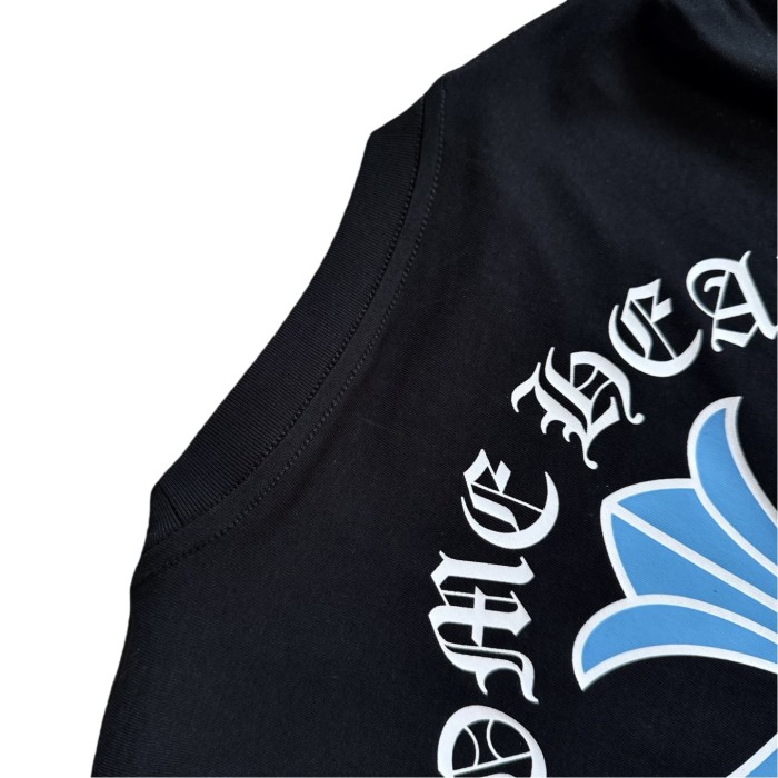 1:1 quality versionST. Barth Limited Edition Back Print Blue Cross Flower Long-Sleeve T-Shirt 28755529