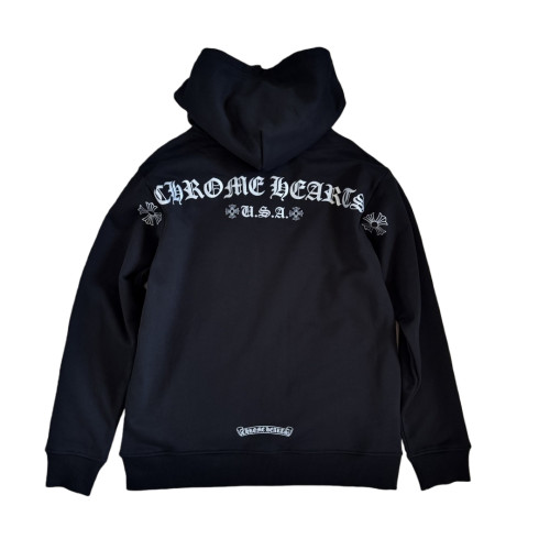 1:1 quality version Sanskrit Silver-Printed Zipper Hoodie 28755526