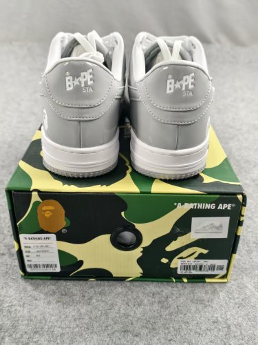 [buy more save more]White and Gray Two-Tone Sneakers 28757575