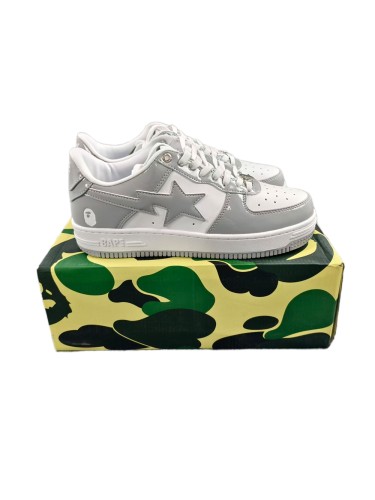 [buy more save more]White and Gray Two-Tone Sneakers 28757575