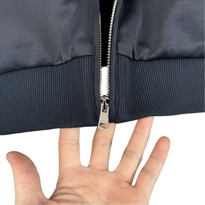 1:1 quality version Double G Gradient Stand Collar Rhinestone Jacket 28758536