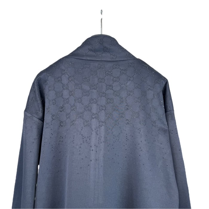 1:1 quality version Double G Gradient Stand Collar Rhinestone Jacket 28758536