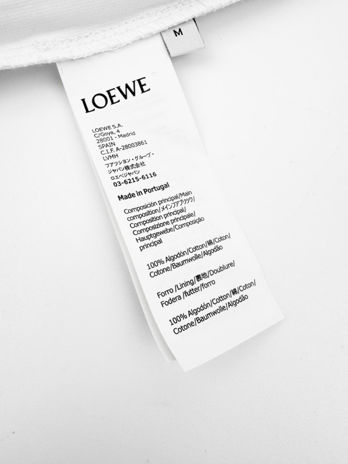 1:1 quality version L0ewe x Louis W@in Embroidered Logo Tee 2 colors 28759539