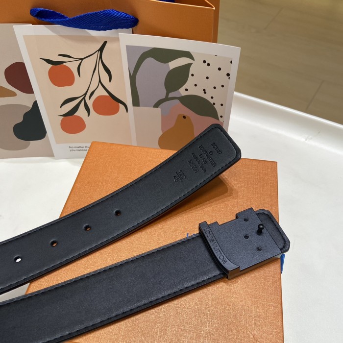 [50% Off]Black Button Embossed Leather Belt【Width 3.5 cm】28759415