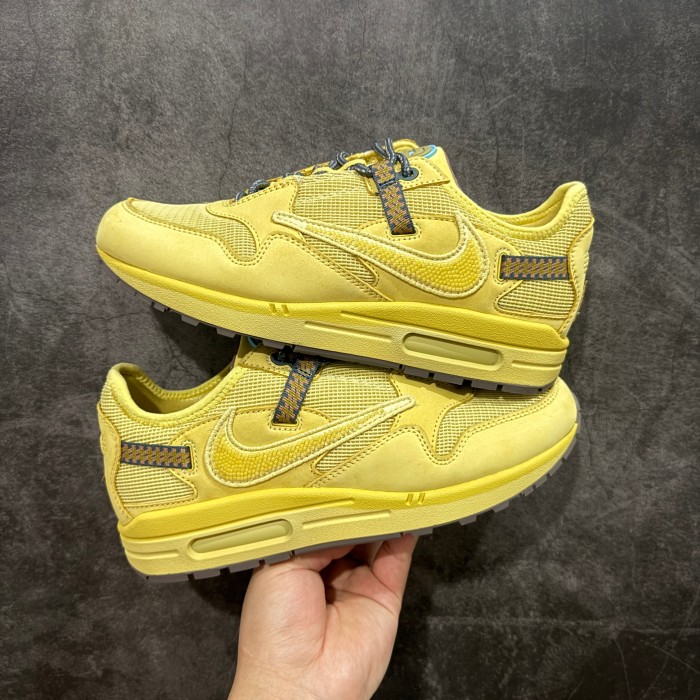 [buy more save more]1:1 quality version Travis Scott x Nike Air Max 1  Satum Gold  Wheat Retro Casual Running Shoes 28759442