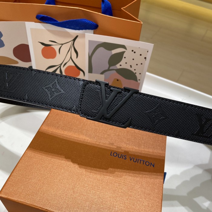 [50% Off]Black Button Embossed Leather Belt【Width 3.5 cm】28759415