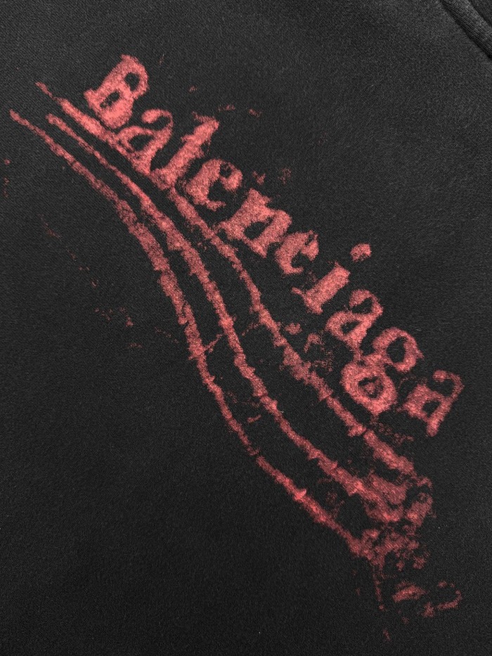 1:1 quality version Faded Logo Print Washed Version Hoodie 28759529