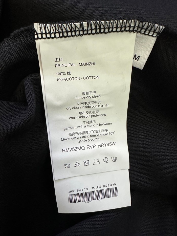 1:1 quality version Letter Print Crew Neck Tee 2 colors 28760610