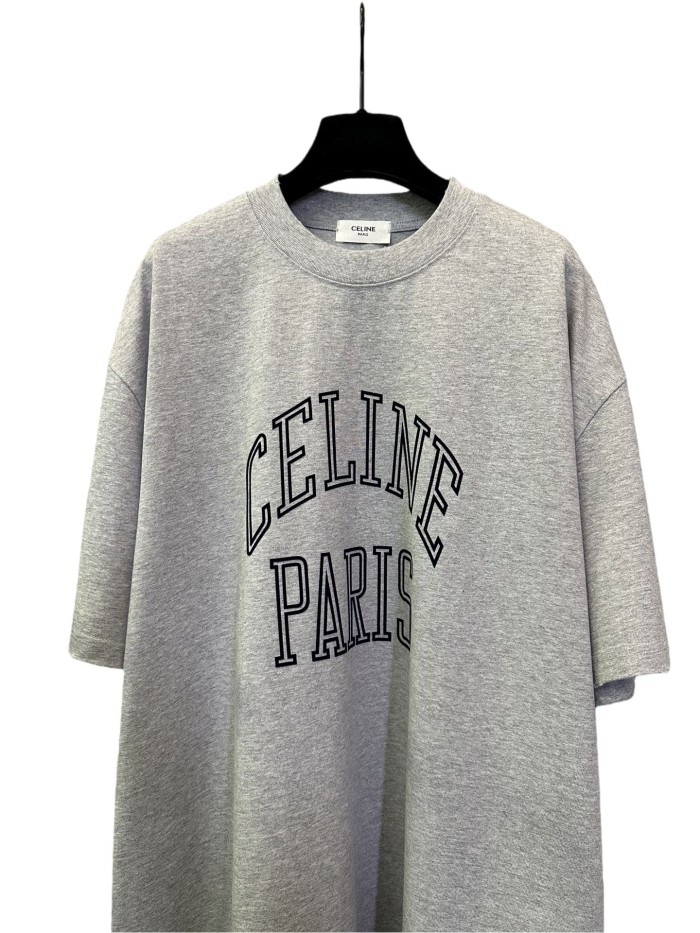 1:1 quality version Flocked Letter Print Tee 3 colors 28756475