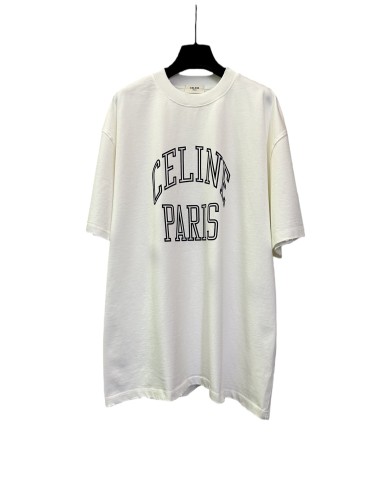 1:1 quality version Flocked Letter Print Tee 3 colors 28756475