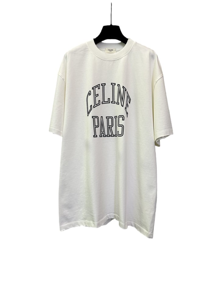 1:1 quality version Flocked Letter Print Tee 3 colors 28756475