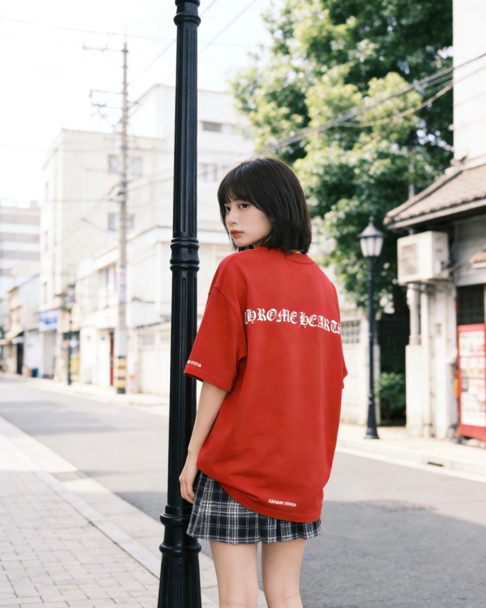 1:1 quality version Letter Print Crew Neck Tee 2 colors 28760610