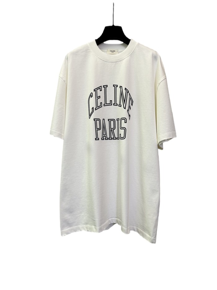 1:1 quality version Flocked Letter Print Tee 3 colors 28756475