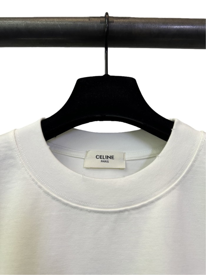 1:1 quality version Flocked Letter Print Tee 3 colors 28756475