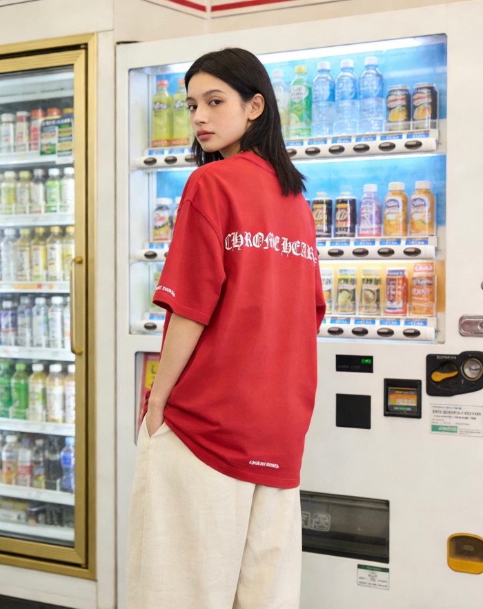 1:1 quality version Letter Print Crew Neck Tee 2 colors 28760610