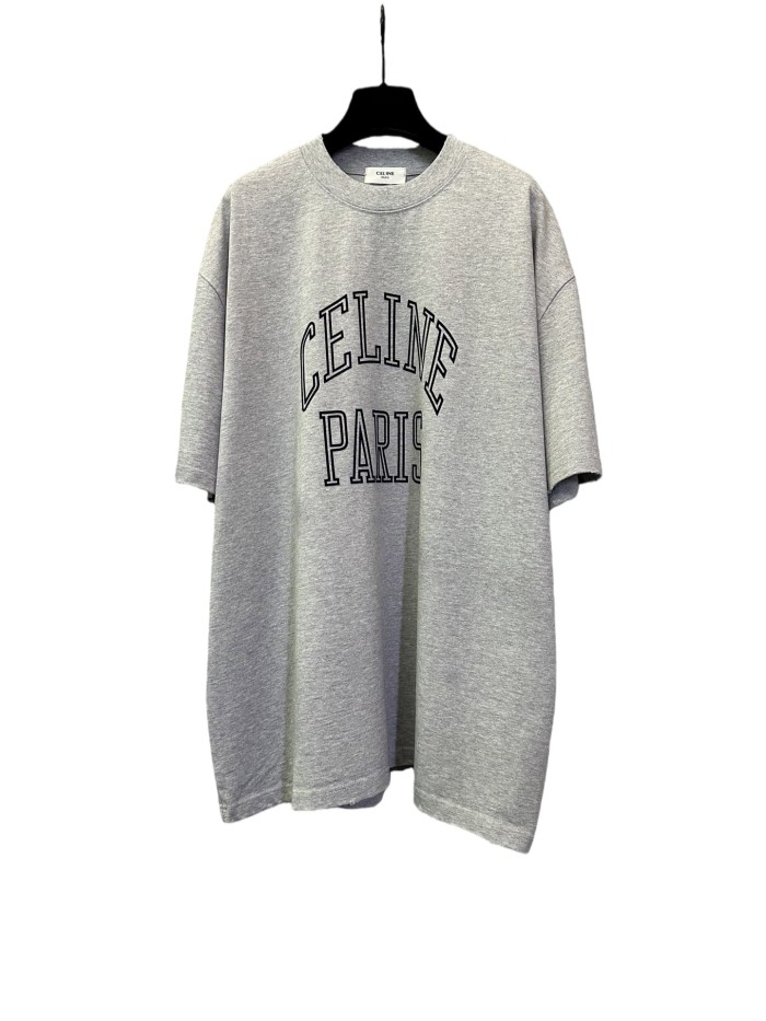 1:1 quality version Flocked Letter Print Tee 3 colors 28756475
