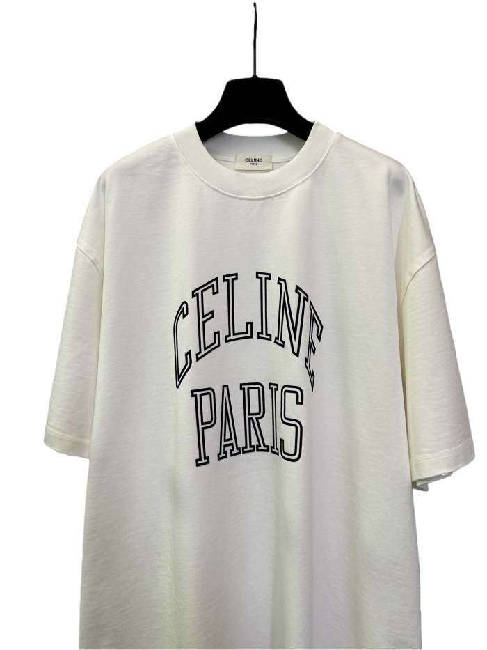 1:1 quality version Flocked Letter Print Tee 3 colors 28756475