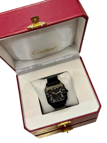 Roman Numeral Markers and Mechanical Movement Santos Watch【Dial diameter：42mm 】28764928