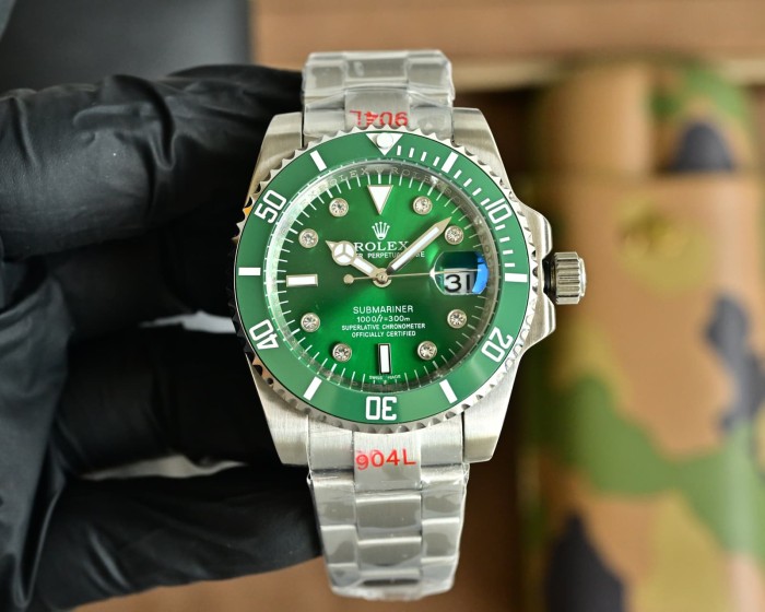 Custom Edition Natural Zirconia Mechanical Movement Steel Bracelet  Watch 5 colors【Dial diameter：40mm 】	 28764743