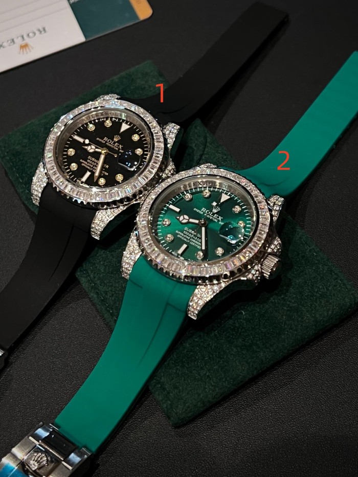 Custom Edition Luminous Numerals and Natural Zirconia Inlay  Mechanical Watch 7 colors【Dial diameter：40mm 】28764723