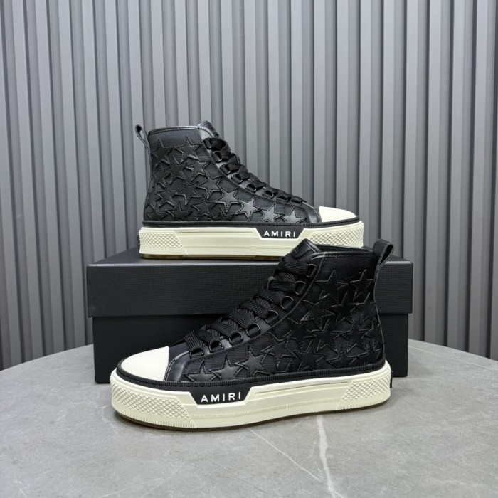 1:1 quality version Leather Star Embroidered High-Top Shoes 2 colors 28764674