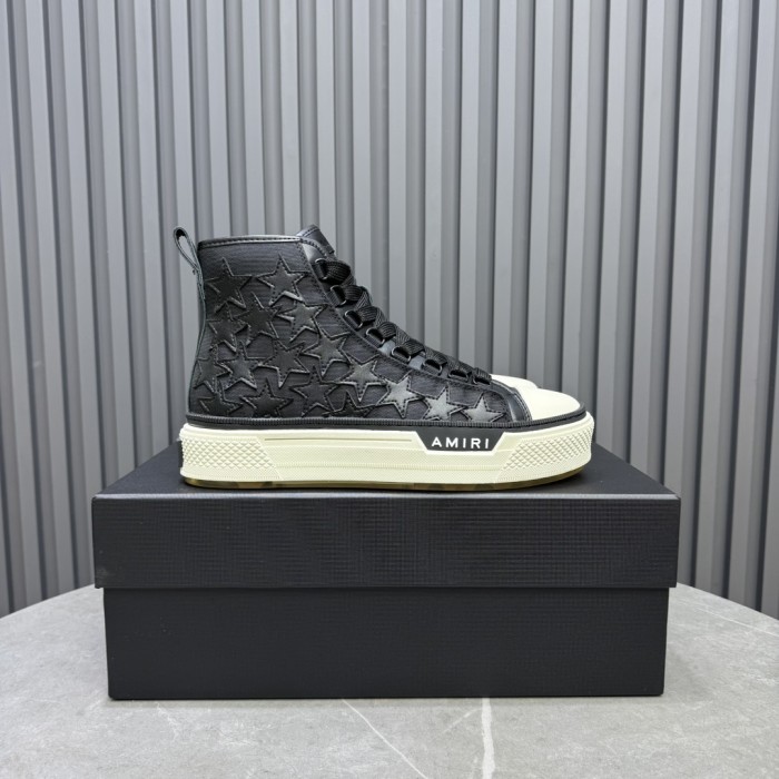 1:1 quality version Leather Star Embroidered High-Top Shoes 2 colors 28764674