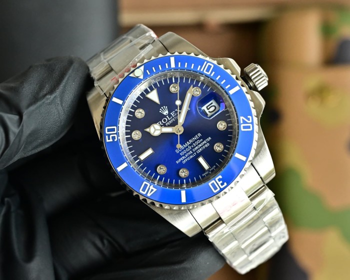 Custom Edition Natural Zirconia Mechanical Movement Steel Bracelet  Watch 5 colors【Dial diameter：40mm 】	 28764743