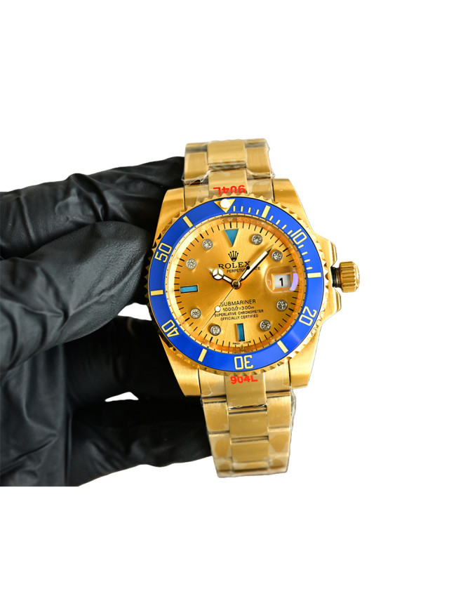 Custom Edition Natural Zirconia Mechanical Movement Steel Bracelet  Watch 5 colors【Dial diameter：40mm 】	 28764743