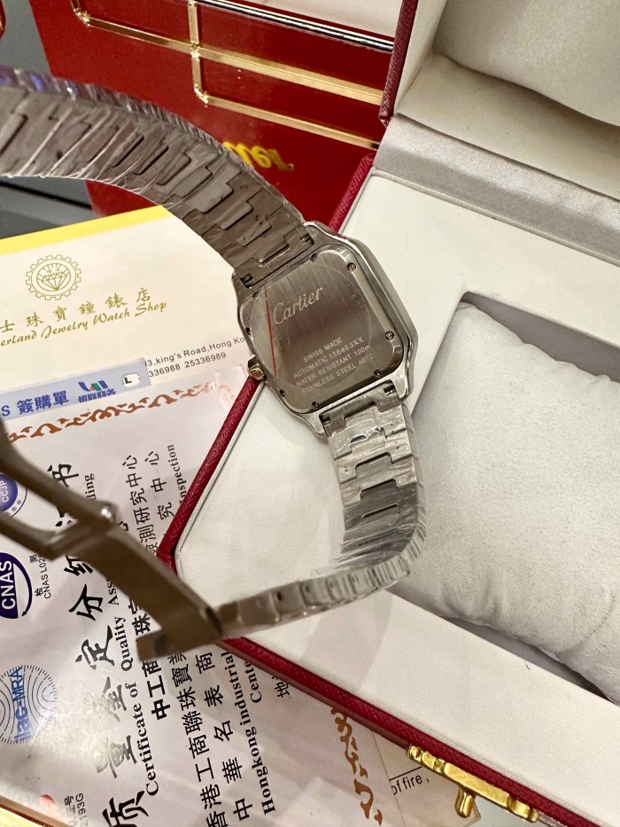 Yellow Gold Bracelet and Mechanical Movement Santos Watch【Dial diameter：36&40 mm 】28764927