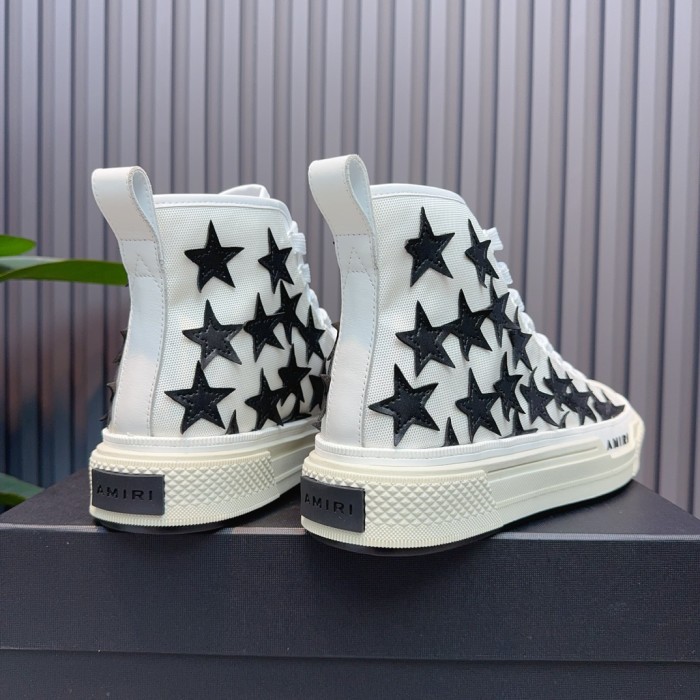 1:1 quality version Leather Star Embroidered High-Top Shoes 2 colors 28764674