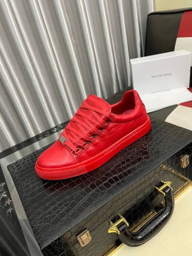 1:1 quality version Wrinkled Cowhide Leather Solid Color Sneakers 3 colors 28764543