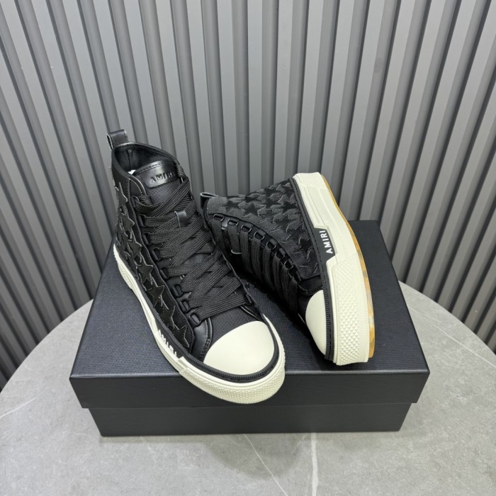 1:1 quality version Leather Star Embroidered High-Top Shoes 2 colors 28764674