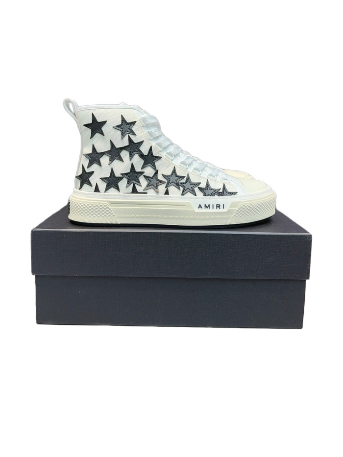 1:1 quality version Leather Star Embroidered High-Top Shoes 2 colors 28764674