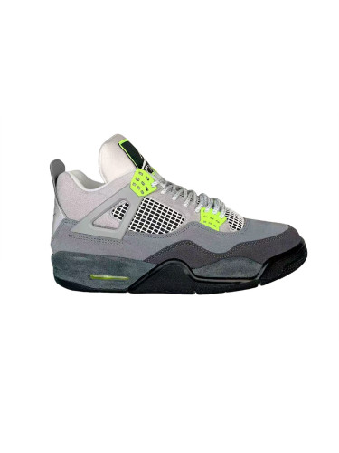 [Buy One Get One Free][plus-size shoes] 1:1 quality version @j4 retro se‘95 neon Lightweight Woven Grey-Green Basketball Shoes 28770655