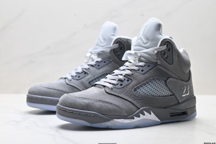 [plus-size shoes] 1:1 quality version @j5 Low Wolf Grey Basketball Shoes 28770581