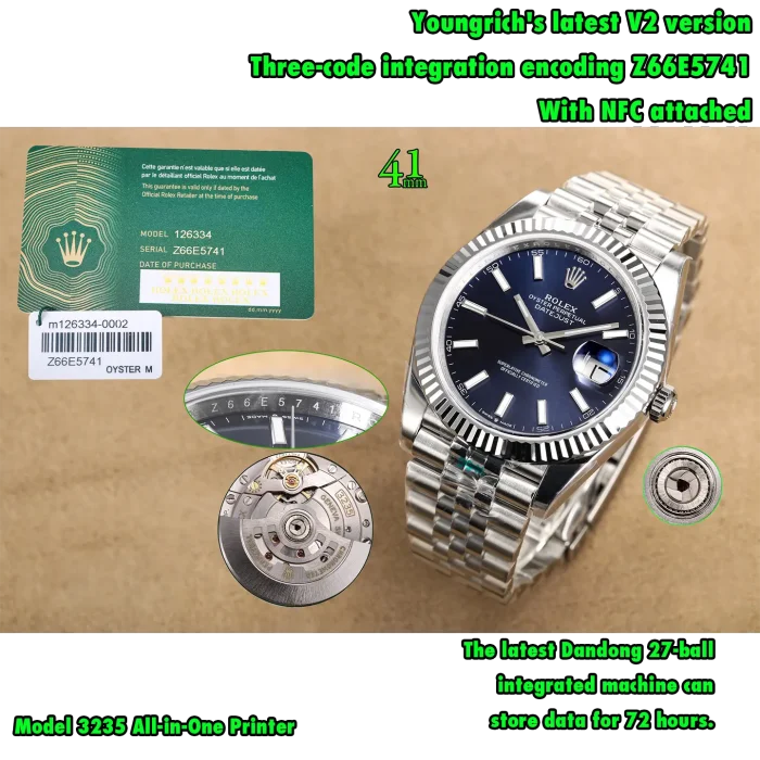 1:1 quality version Log Series Luminous Integrated Movement Stainless Steel Watch 11 colors【Dial diameter：36/41mm 】28770232