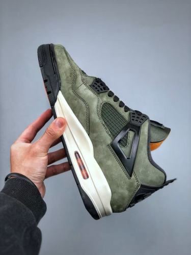 [Buy One Get One Free][plus-size shoes] 1:1 quality version @j4 Black and Green Retro Basketball Shoes 28770678