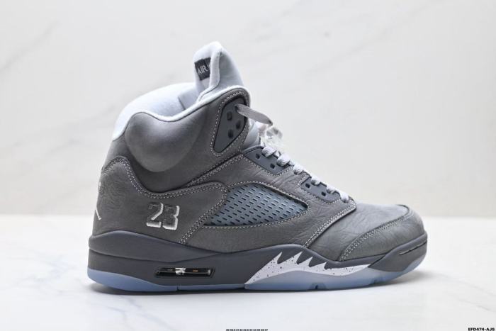 [plus-size shoes] 1:1 quality version @j5 Low Wolf Grey Basketball Shoes 28770581