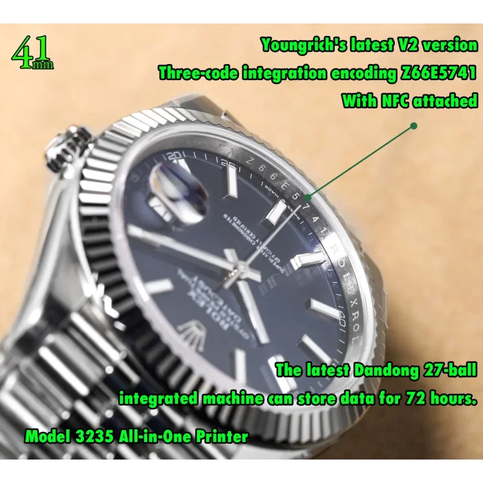 1:1 quality version Log Series Luminous Integrated Movement Stainless Steel Watch 11 colors【Dial diameter：36/41mm 】28770232