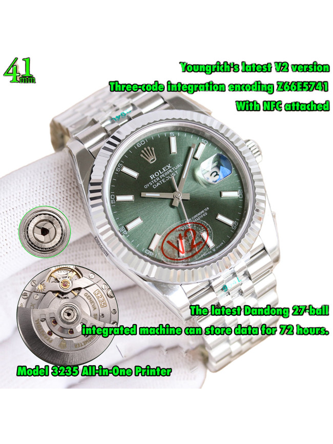 1:1 quality version Log Series Luminous Integrated Movement Stainless Steel Watch 11 colors【Dial diameter：36/41mm 】28770232