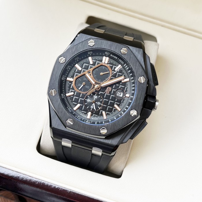Stainless Steel Case Leather Strap Mechanical Movement Watch 6 colors【Dial diameter：44mm 】28771442
