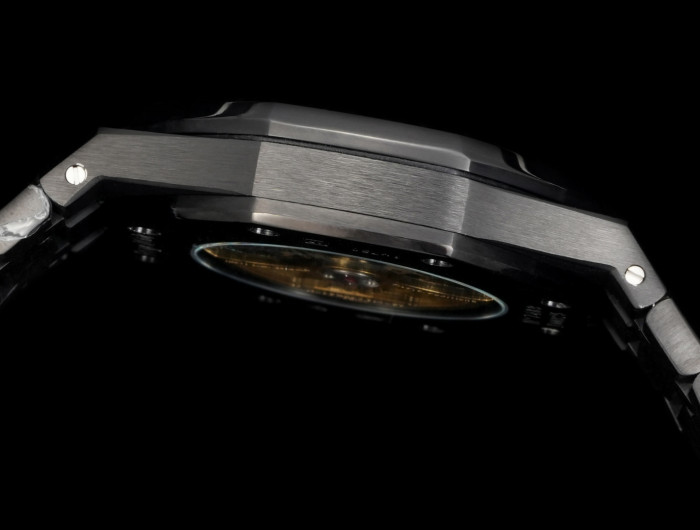 Skeleton Dial Octagonal Bezel Integrated Movement Watch 4 colors【Dial diameter：41mm 】28771372