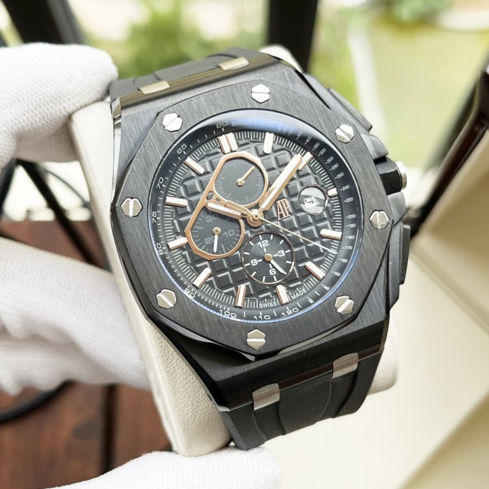 Stainless Steel Case Leather Strap Mechanical Movement Watch 6 colors【Dial diameter：44mm 】28771442