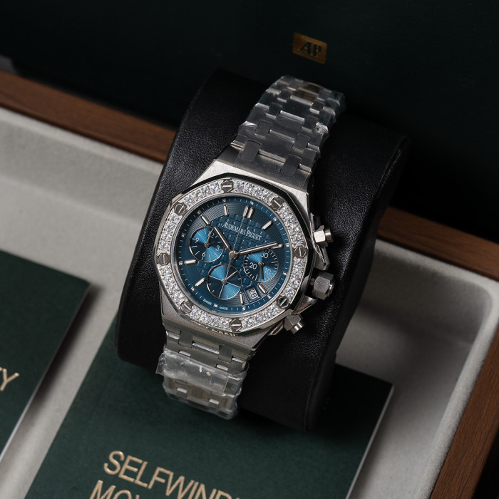 Diamond-Set Bezel Swiss Movement Watch 9 colors【Dial diameter：37mm 】28771428