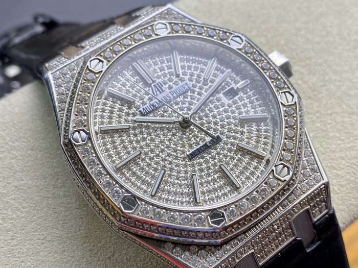 1:1 quality version Royal Oak Collection Moissanite Mechanical Watch【Dial diameter：41mm 】28773699