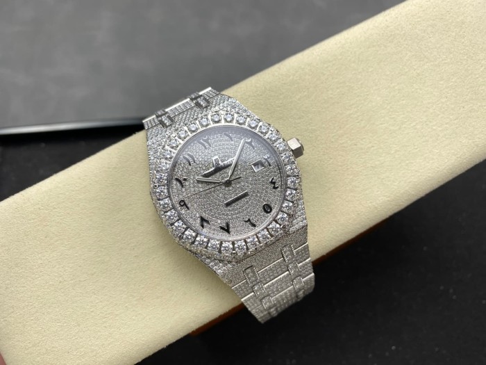 1:1 quality version Full Moissanite 15400 Mechanical Watch 21 colors【Dial diameter：41mm 】28773708