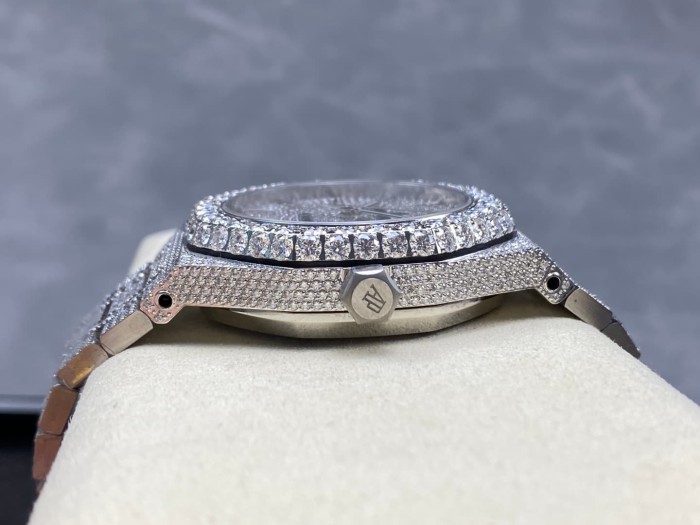 1:1 quality version Full Moissanite 15400 Mechanical Watch 21 colors【Dial diameter：41mm 】28773708